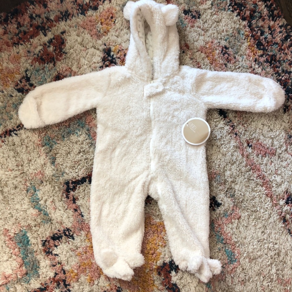NWT Egg by Susan Lazar Fleece Snowsuit 6m
